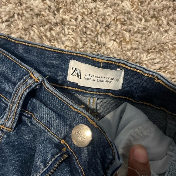 Zara Blue Skinny Denim Jeans - Picture 3 of 3
